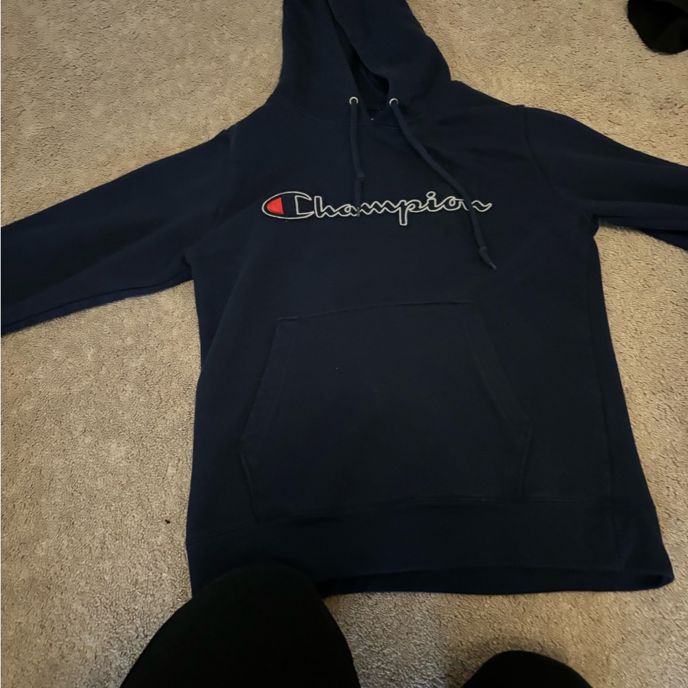 Champion hoodie navy blue